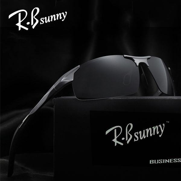 

wholesale- r.bsunny brand fashion polarized men sunglasses aluminum-magnesium alloy polaroid lenses drive polarized goggles, White;black