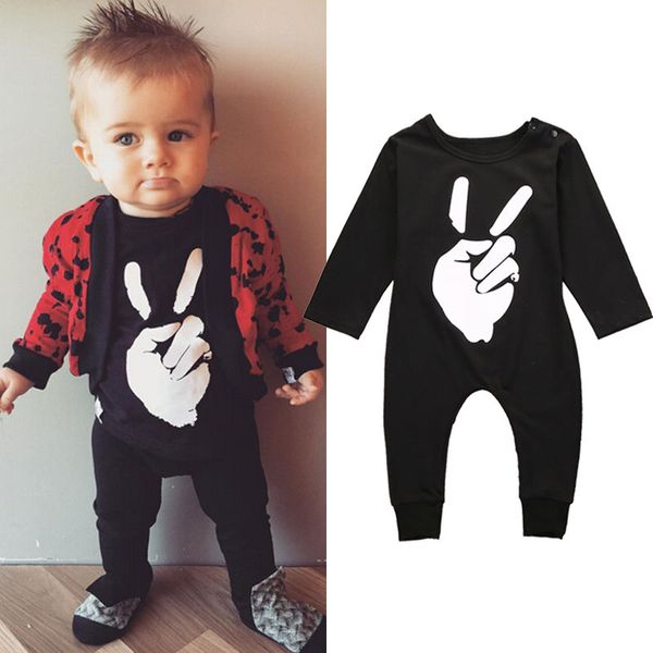 

Новорожденный Мальчики Девочки Ползунки Детский Наряд Комплект Осень Детей Деву