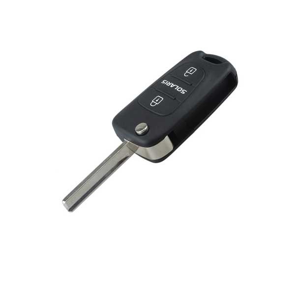 

guaranteed 100% 3 buttons replacement car flip folding key shell blank remote fob shell for hyundai solaris ing