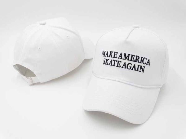 

MAKE AMERICA SKATE AGAIN mesh Adult baseball hats trend brim bone mens womens adjustable strapback 2016 6 panel gorras snapback caps hip hop