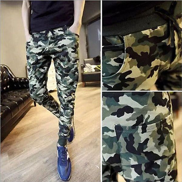 

wholesale-mens camo pants casual baggy joggers dance sportwear harem pants slacks trousers sweatpants, Black