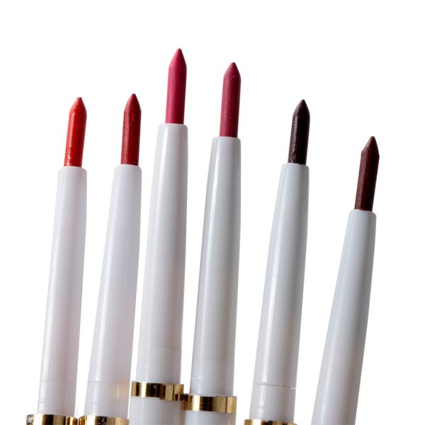 

wholesale- 1ps natural brand automatic rotary lip liner long-lasting makeup products lipliner lady waterproof beauty red lip pencil