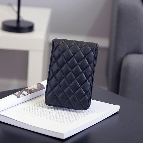 

clutch lady cross body bags women custom stylish bags mobile phone bag new mini lingge package leather pu shoulder bag wallet