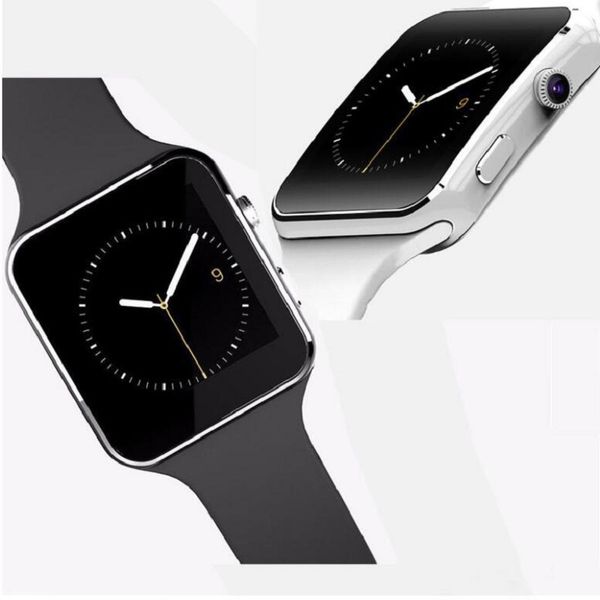 

Bluetooth Smart Watch X6 Smartwatch шагомер носимых устройств для iPhone Android часы с камерой поддержка SIM-карты наручные часы