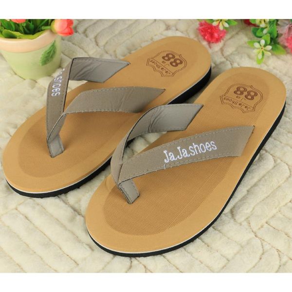 

wholesale-splendid big size 40-44 men sandals new flip flops men beach slippers for men summer shoes flat sandals men flip flops 2016, Black