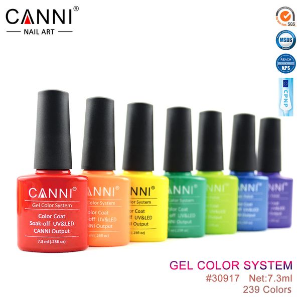 

240pcs*7.3ml canni nail art factory wholesale supply 30917 item 240 colors odorless soak off uv led nail gel polish, Red;pink