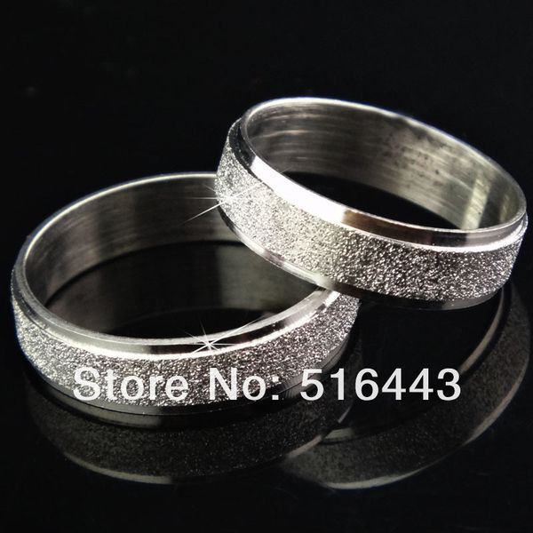

party jewelry 30pcs 6m silver frosted stainless steel fashion women mens rings wholesale jewelry lots a-911, Golden;silver