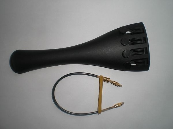 

1 pc quality carbon fiber violin tailpiece 4/4 with fine tuners and 1 pc nylon tail gut