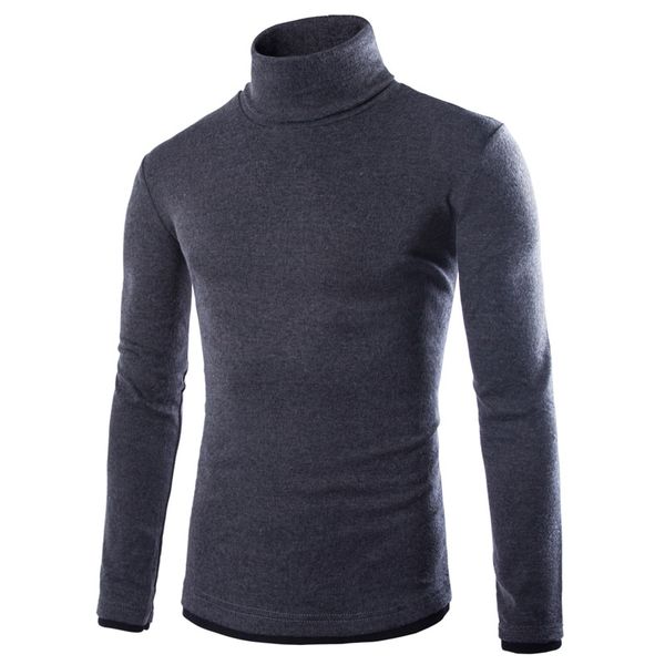 

men's turtleneck knitted pullover spring autumn slim fit elastic homme solid sweaters mens knitwear new basic style, White;black