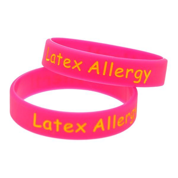 Pulseira de borracha de silicone de alergia de látex 1 pc para crianças grandes para ser usado na escola ou atividades ao ar livre