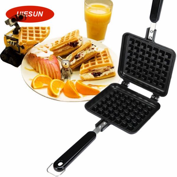 

wholesale- new arrival waffle mould non-stick cookie cake mold waffles pans diy muffins mould for love breakfast bakeware uie318