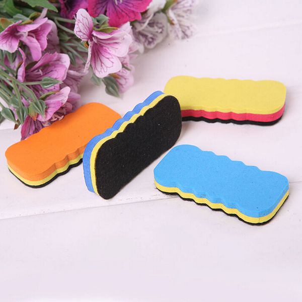 

wholesale-4pcs cute whiteboard blackboard dry wipe marker cleaner drawing draft eraser office school supplies