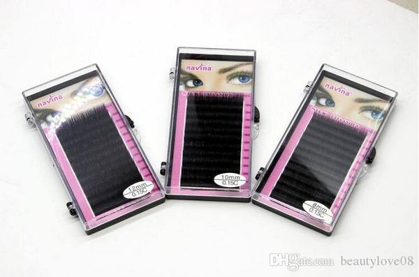 

4cases c curve 8/10/12/14mm mink eyelash extension artificial eyelash fake false eye lash eyelashes wholesale