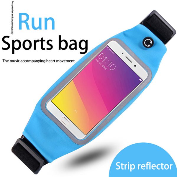 

5.5 inch outdoor sport waterproof waist bum bag cover cases for iphone 6 / 6s plus 7 plus screen touch money belt pack
