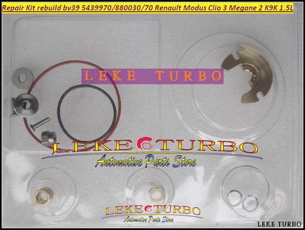 Turbo Repair Kit Rebuild 54399880030 54399880070 Turbocompressor para Nissan Qashqai para Renault Modus Clio 3 Megane 2 K9K 1.5L