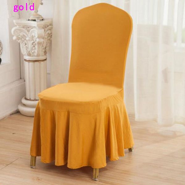 

eco-friendly lycra spandex dining chair cover skirt cover for wedding party banquet l decoration chair cover dhl