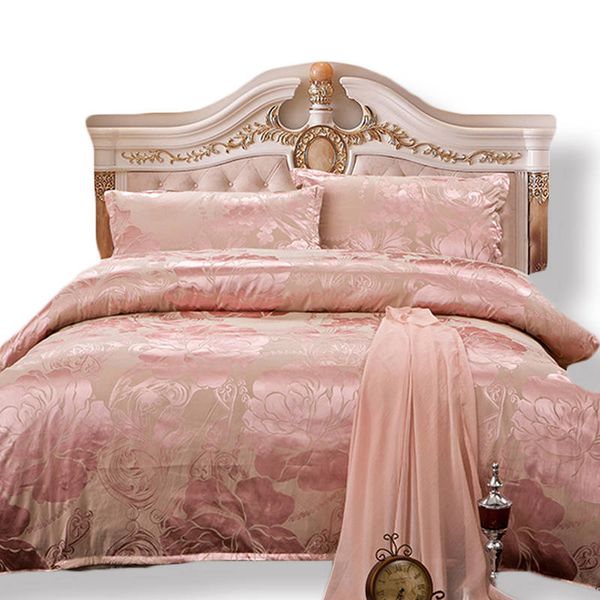 Wholesale 100 Tribute Silk Bedding Smooth Touch Jacquard Bed