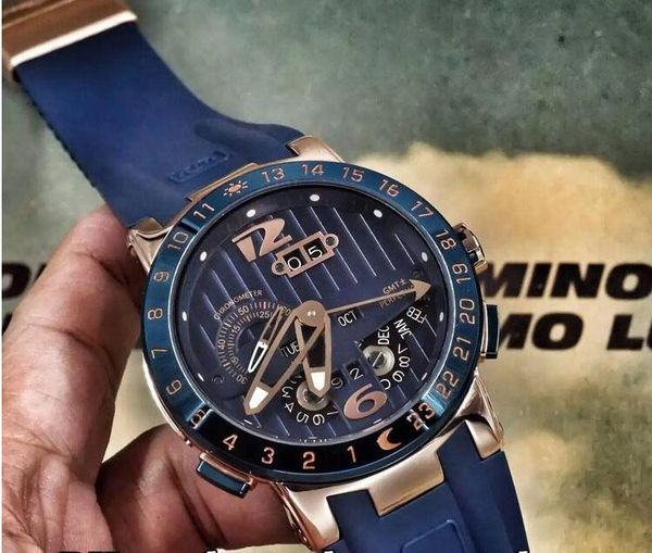 

Роскошные мужские механические часы из нержавеющей ООН El Toro Вечный календарь GMT м