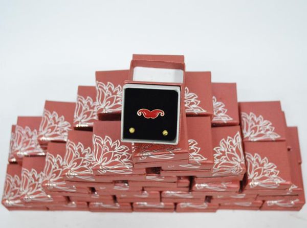 

100pcs/lot wholesale paper box jewelry gift box ring packaging organizer cases 5*5*3.5(cm) ing, Black;white