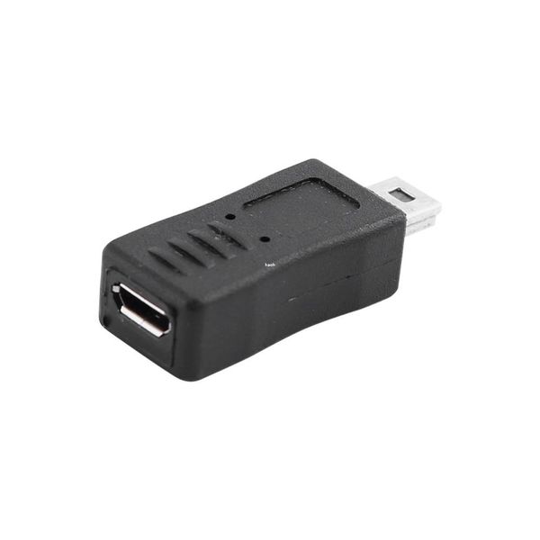 4 pçs / lote Freeshipping Micro USB Fêmea para Mini Adaptador Masculino Conversor Plug Para Telefones Celulares