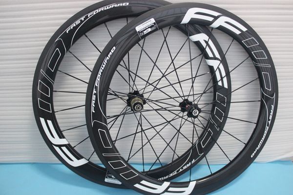 

popular sale carbon wheels 60mm wheelset straight pull powerway r36 carbon hubs full carbon road bicycle bike wheels black white ship