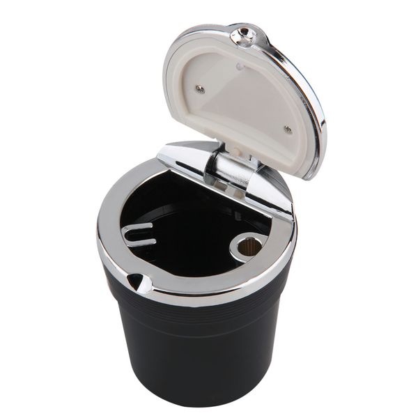 

led lighting portable car ashtray auto travel cigarette cylinder smokeless ashtray holder cup ash tray cup