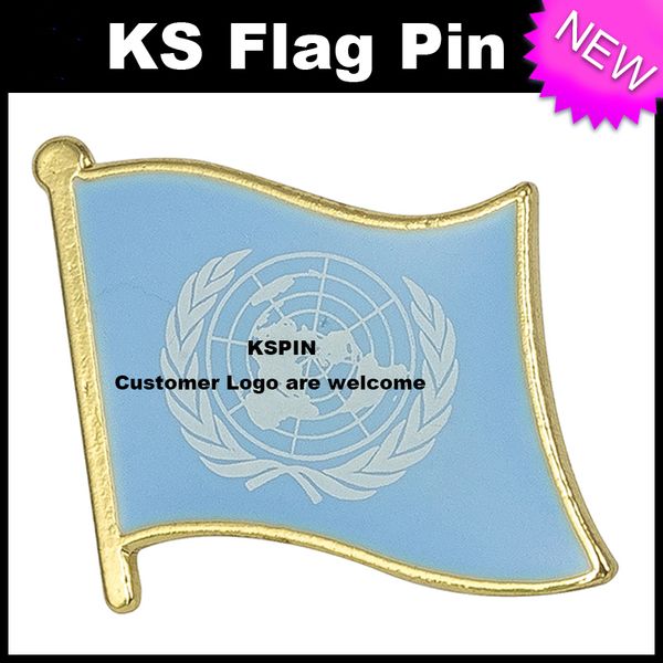 

Объединенная Нация Флаг Значок Флаг Pin 10 шт. Много Бесплатная доставка KS-0255