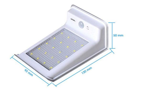 

20 LED солнечный свет открытый PIR Motion Sensor Солнечный настенный светильник водонепроницаемый сад уличной безопасности Солнечная лампа