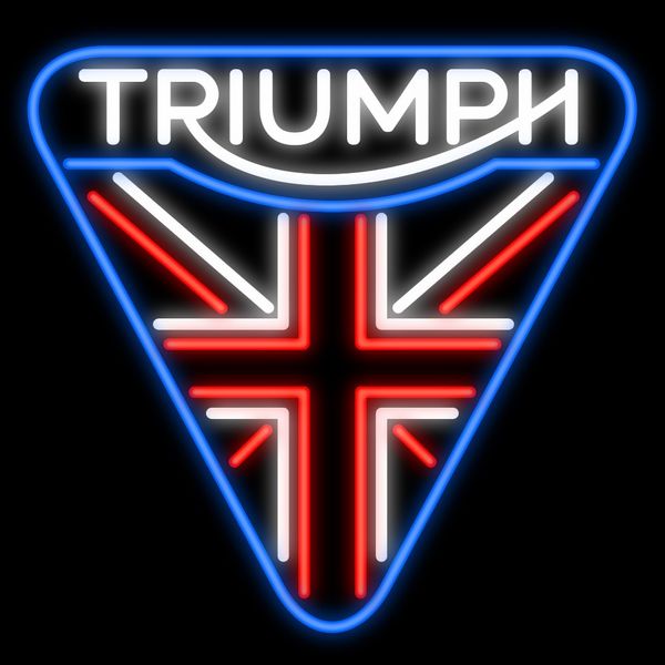 

triumph neon sign custom handmade real glass tube auto dealerships auto mechanics oil lube store home decoration display neon signs 24