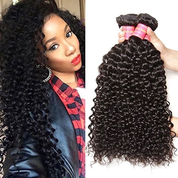 Eurasian Virgin Hair Black Virgin Hot Unprocessed Deep Wave Curly