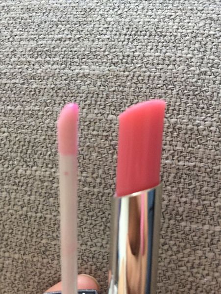 

new coming lip balm+lip gloss makeup set 2pcs/box pink colors shopping