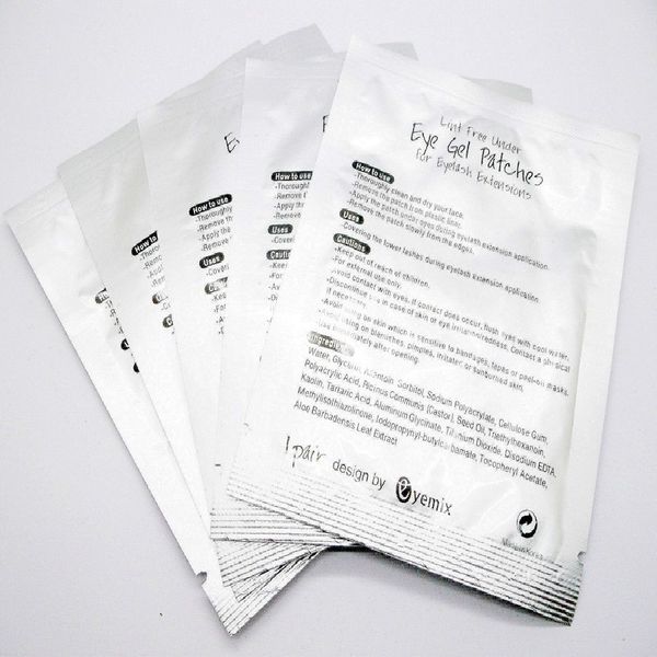 

new thinest 7 pairs silk eye pads under eye patch eyelash extension lint eye pads from south korea