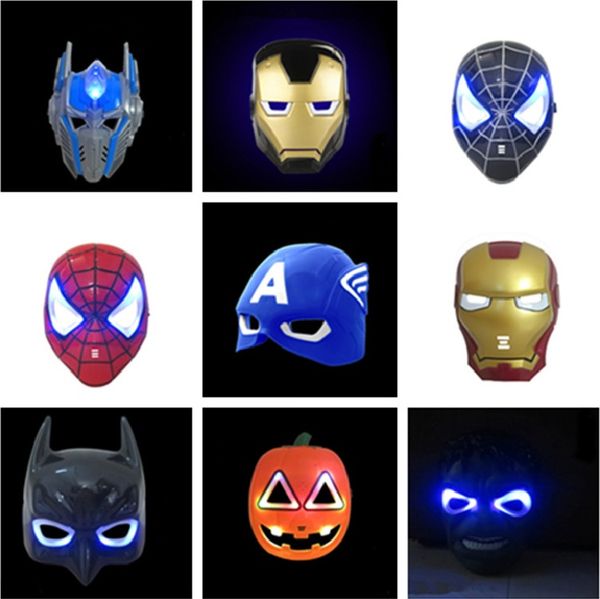 

cartoon movie mask led glowing party cosplay masks halloween children mask masquerade full face masks ic725