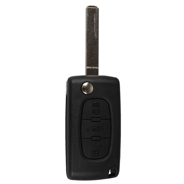 

3 buttons folding key shell remote key fob case for peugeot 407 307 308 607 tire pressure alarm car-styling