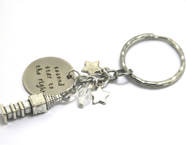 Acheter Porte Clé Peter Pan Deuxième étoile à Droite Inspiré Big Porte Clés Porte Clés Ton Argent De 1688 Du Diyshop2012 Dhgatecom