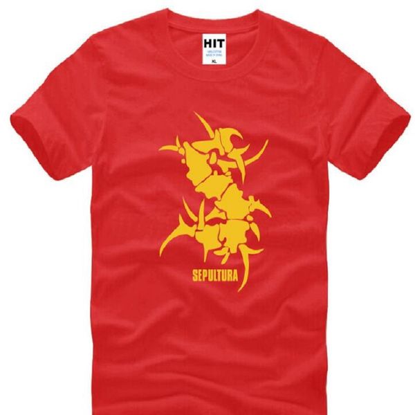 

new summer style sepultura t shirts men cotton short sleeve o-neck metal rock band men's t-shirt fashion punk rock tee shirt hot, White;black