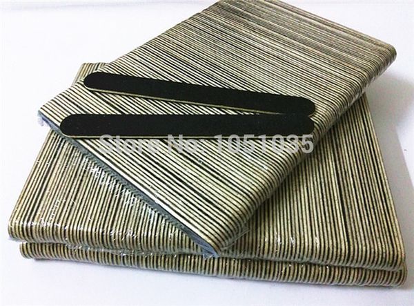 

wholesale- 50 pcs/lot black wood nail file nail art tool 180/180