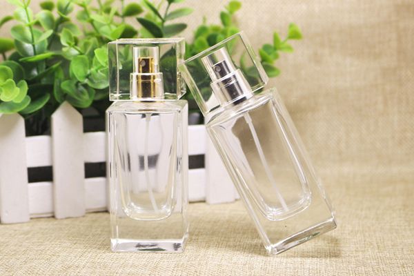 

2017 price 50ml perfume bottle glass refillable perfume bottle with metal spray &empty package case glass perfume bottles with spray