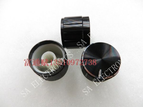 

wholesale- [bella]black and white high-grade aluminum workmanship bright side 21 * 17mm multi potentiometer knob encoder rachis--100pcs/lot