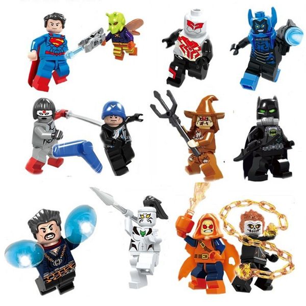 Bausteine Spiderman Superheld Creative Kinder Figur Spielzeug Modell Geschenk