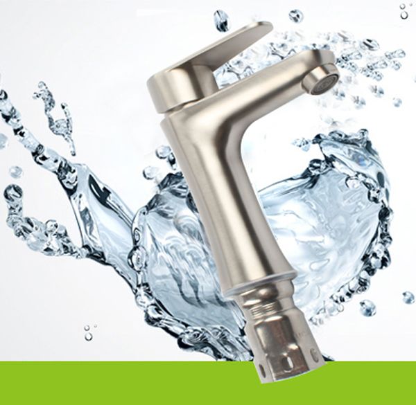 

bathroom basin faucet cold and sink mixer stainless steel 304 water tap chrome finish