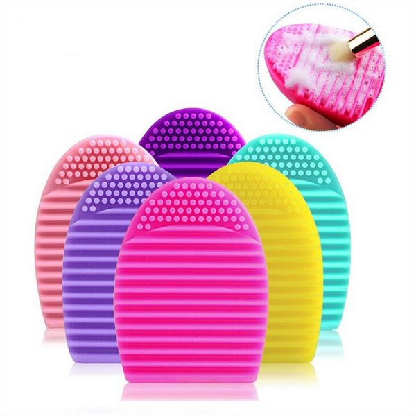 

cleaning silicone glove brush egg makeup brush washing scrubber board cosmetic clean tools wholesale