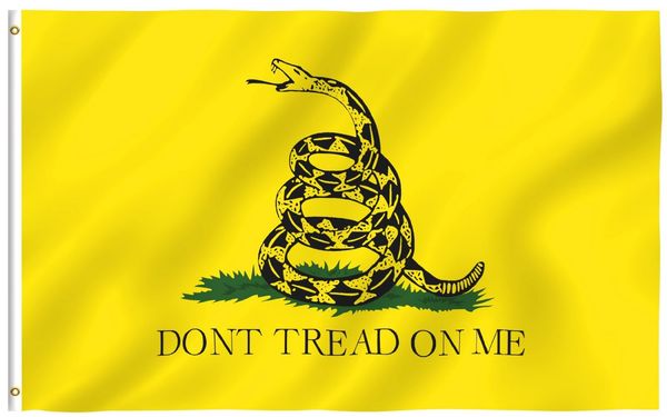 

New Yellow Snake Tea Party Culpeper Dont Tread On Me Flag 3x5FT Banner Home Garden Decoration High Quality Snake Flag 3 x 5 Feet