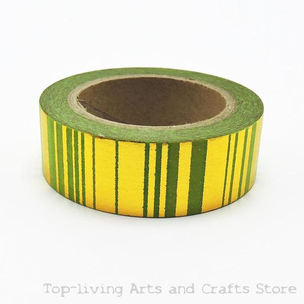 

wholesale- 2016 (1pc/sell) green foil washi tape set japanese stationery scrapbooking decorative tapes adhesive tape kawai adesiva decorat