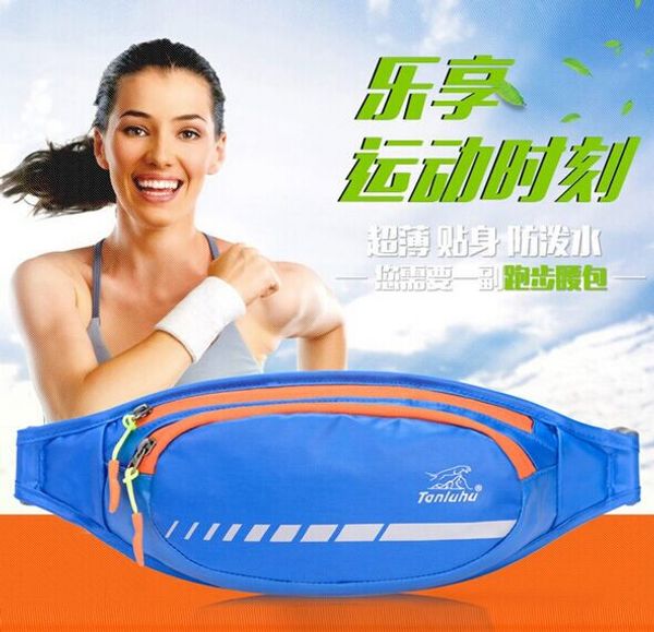 

wholesale- tanluhu 349 nylon running bag marathon waist pack outdoor hiking racing gym fitness money belt hip bag