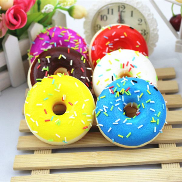 

cute soft squishy mini bread donut charming simulation food dÃ©cor squishy donut kawaii sweet roll slow rising decompression toy ib317