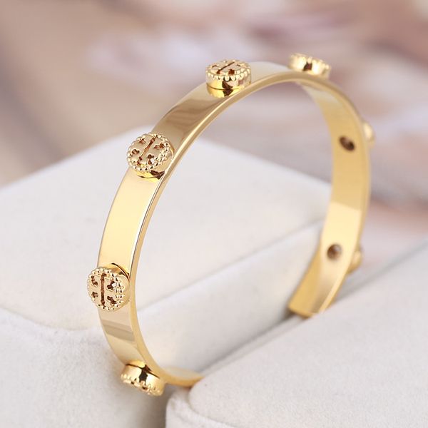 

Top quality brand and Brass material love punk opened hollow Bangles 0.7cm width Design Cuff Bracelet Cufflink Send Women and mother gift