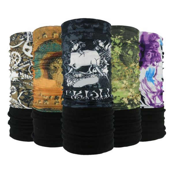 

wholesale-2016 outdoor sport bicycle multi functional bandana winter fleece headband seamless tubular magic bandana tube ring scarf, Blue;gray