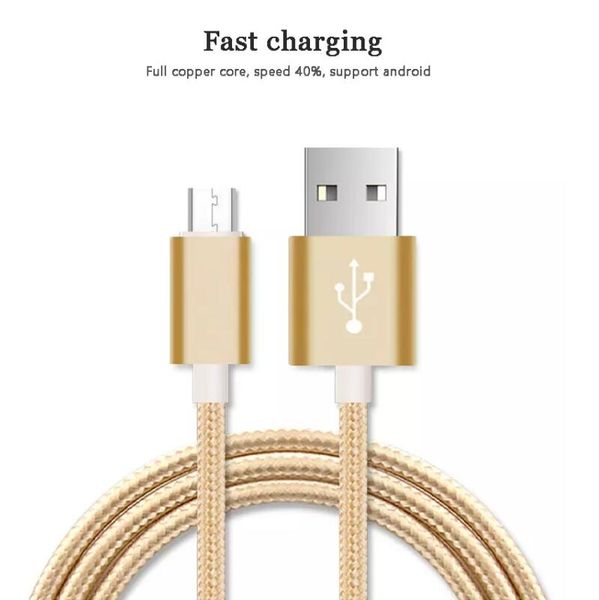 

2.1 A непрерывный сверхмощный металл оплетки типа C USB для S8 Micro USB кабель зарядного у