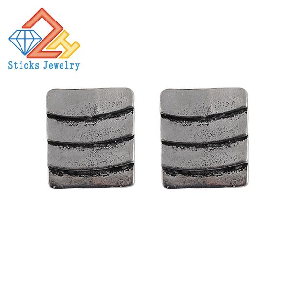 

1pair / lot) 100% eco-friendly zinc alloy multi-level w earrings, Golden;silver